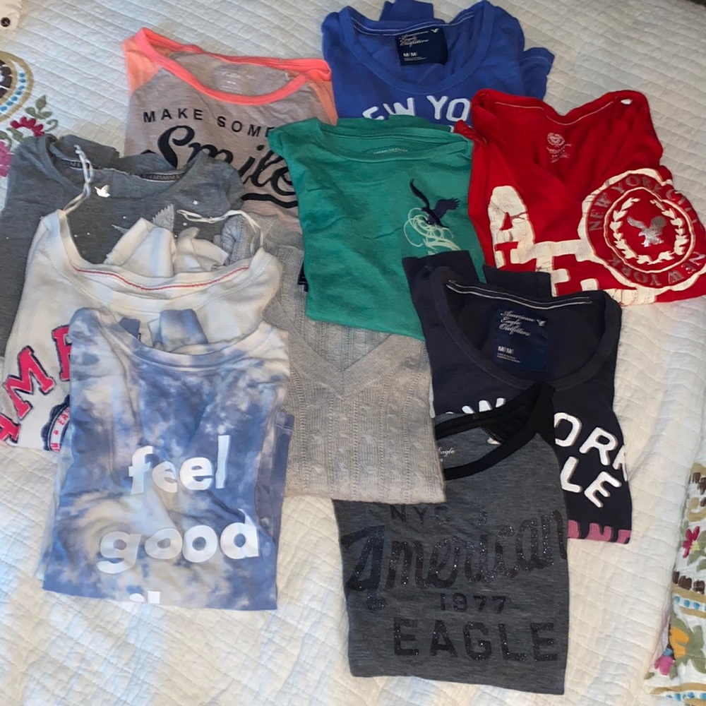 Bundle of American Eagle long sleeves (ten)